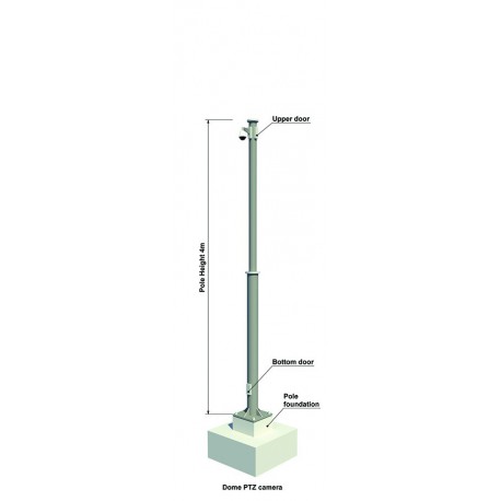 Опора для камер наружного видеонаблюдения 6 м.