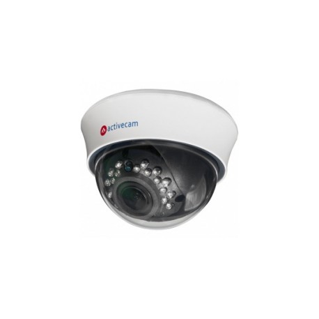 ActiveCam AC-D3123IR2 – Внутренняя купольная IP-камера с вариофокальным объективом и ИК-подсветкой.